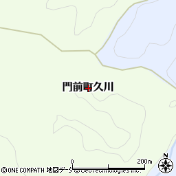 石川県輪島市門前町久川周辺の地図