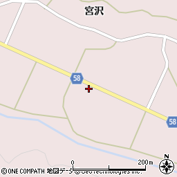 福島県白河市大信下小屋宮大前周辺の地図