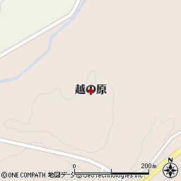 石川県穴水町（鳳珠郡）越の原周辺の地図