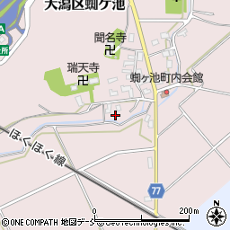 新潟県上越市大潟区蜘ケ池46-1周辺の地図