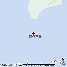 野々木鼻周辺の地図