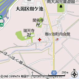新潟県上越市大潟区蜘ケ池6-1周辺の地図
