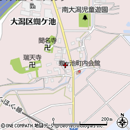 新潟県上越市大潟区蜘ケ池28周辺の地図
