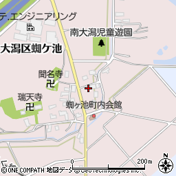新潟県上越市大潟区蜘ケ池36-1周辺の地図