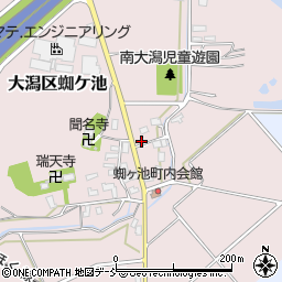 新潟県上越市大潟区蜘ケ池32周辺の地図