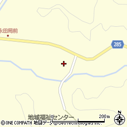 平田村役場　学校給食センター周辺の地図