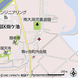 新潟県上越市大潟区蜘ケ池1141周辺の地図