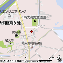 新潟県上越市大潟区蜘ケ池34周辺の地図