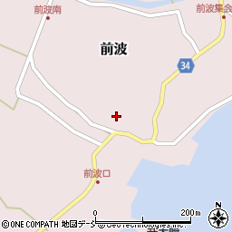 石川県鳳珠郡穴水町前波ニ周辺の地図