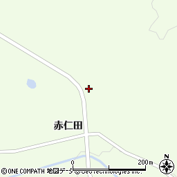 福島県白河市大信隈戸赤仁田1周辺の地図