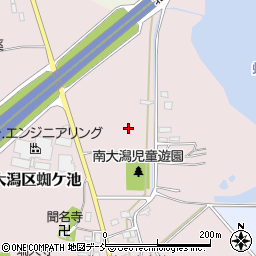 新潟県上越市大潟区蜘ケ池周辺の地図