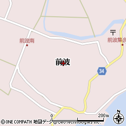 石川県鳳珠郡穴水町前波周辺の地図