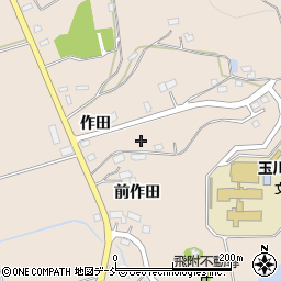 福島県石川郡玉川村中前作田周辺の地図