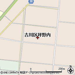 新潟県上越市吉川区坪野内周辺の地図