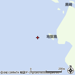 地獄島周辺の地図