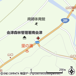 福島県南会津郡南会津町山口村上841周辺の地図