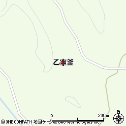 福島県平田村（石川郡）下蓬田（乙空釜）周辺の地図