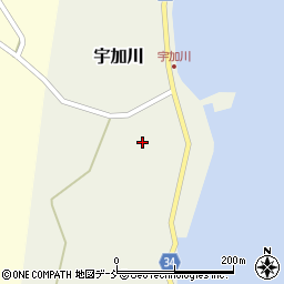 石川県鳳珠郡穴水町宇加川ル43周辺の地図