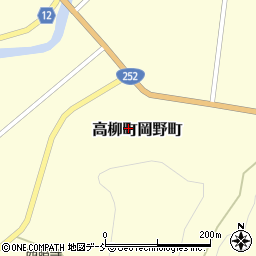 新潟県柏崎市高柳町岡野町周辺の地図