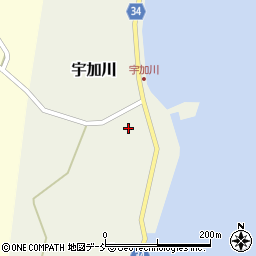 石川県鳳珠郡穴水町宇加川ル47周辺の地図