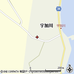 石川県鳳珠郡穴水町宇加川ヌ周辺の地図