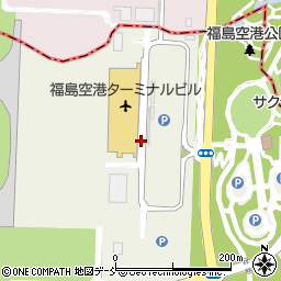 福島空港ターミナル国際線到着口周辺の地図