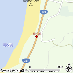 琴ヶ浜周辺の地図
