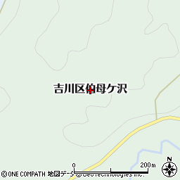 新潟県上越市吉川区伯母ケ沢周辺の地図