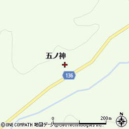 福島県田村郡小野町上羽出庭五ノ神周辺の地図