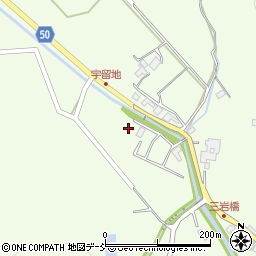 石川県鳳珠郡穴水町宇留地カ周辺の地図