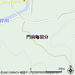 石川県輪島市門前町舘分周辺の地図
