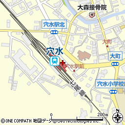 のと鉄道株式会社　穴水駅周辺の地図