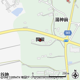 福島県玉川村（石川郡）岩法寺（関根）周辺の地図