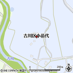 新潟県上越市吉川区小苗代周辺の地図