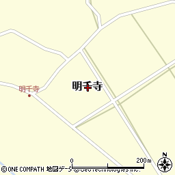 石川県鳳珠郡穴水町明千寺周辺の地図