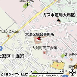 上越市　大潟区総合事務所教育・文化グループ周辺の地図