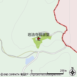 岩法寺観音堂周辺の地図