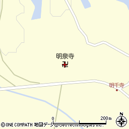 明泉寺周辺の地図