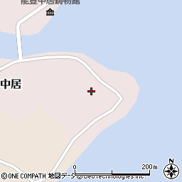 石川県鳳珠郡穴水町中居ワ周辺の地図