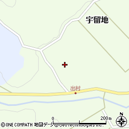 石川県穴水町（鳳珠郡）宇留地（ウ）周辺の地図