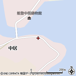 石川県鳳珠郡穴水町中居ワ77周辺の地図
