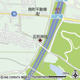五柱神社周辺の地図