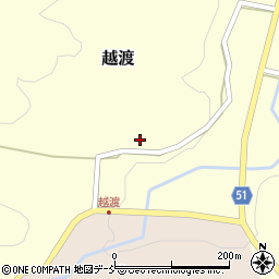 石川県鳳珠郡穴水町越渡8周辺の地図