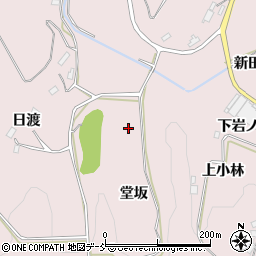 福島県須賀川市狸森堂坂周辺の地図