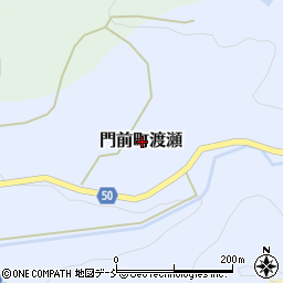 石川県輪島市門前町渡瀬周辺の地図