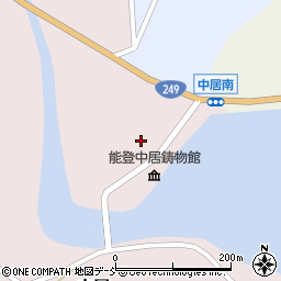 石川県鳳珠郡穴水町中居ロ27周辺の地図