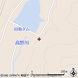 田島ダム周辺の地図
