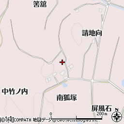 福島県須賀川市狸森南狐塚周辺の地図