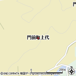 石川県輪島市門前町上代周辺の地図