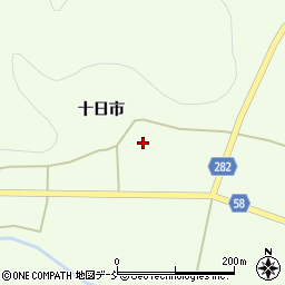 福島県白河市大信隈戸屋敷前周辺の地図